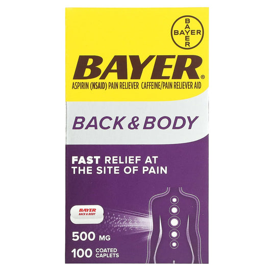 Bayer-Back & Body-500 mg -100 Coated Caplets