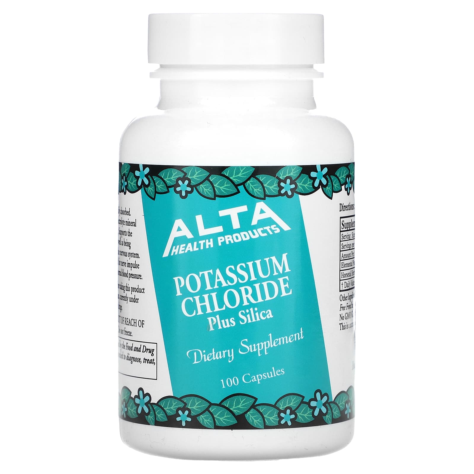 Alta Health-Potassium Chloride-Plus Silica-100 Capsules