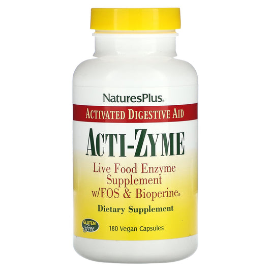 NaturesPlus-Acti-Zyme-180 Vegan Capsules