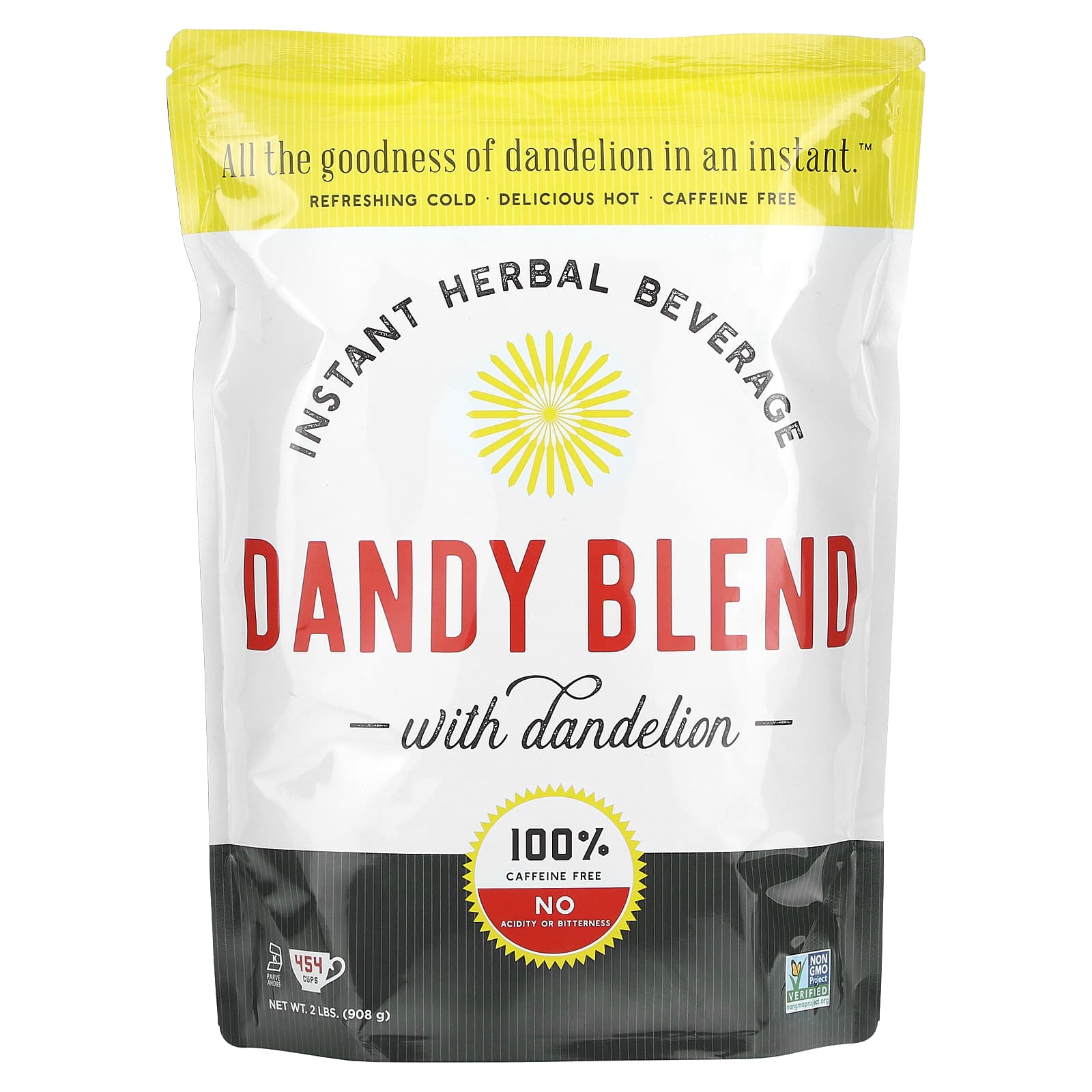 Dandy Blend-Instant Herbal Beverage with Dandelion-Dandy Blend-Caffeine Free-2 lbs (908 g)