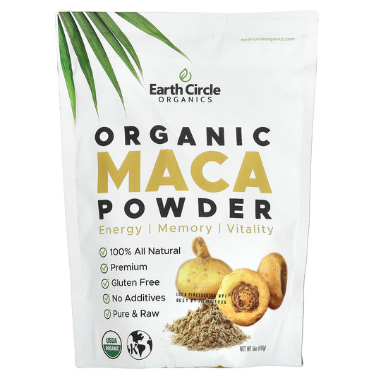 Earth Circle Organics-Organic Maca Powder-16 oz (454 g)