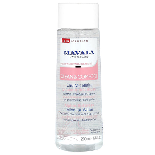 Mavala-Clean & Comfort-Micellar Water-Fragrance-Free-6.8 fl oz (200 ml)