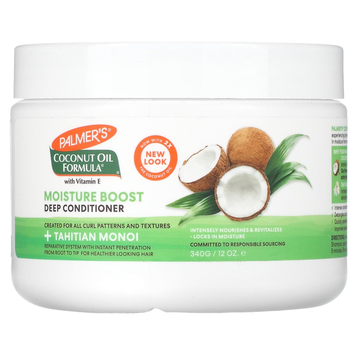 Palmer's-Coconut Oil Formula With Vitamin E-Moisture Boost-Deep Conditioner-12 oz (340 g)