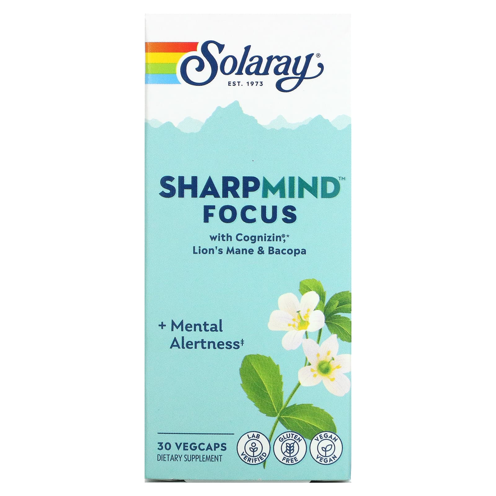 Solaray-SharpMind Focus-30 Vegcaps