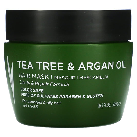 Luseta Beauty-Tea Tree & Argan Oil-Hair Mask-16.9 fl oz (500 ml)