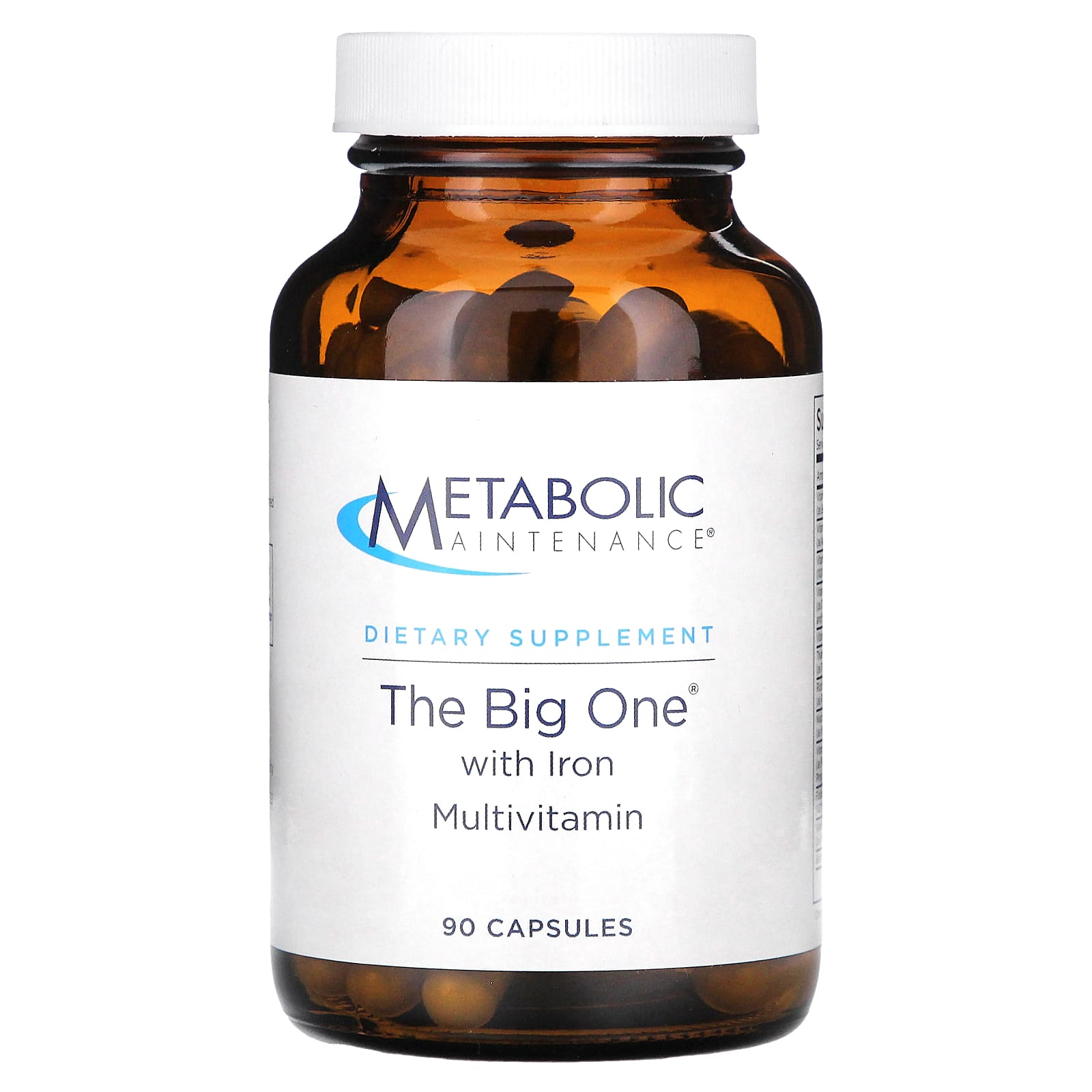 Metabolic Maintenance-The Big One with Iron-90 Capsules