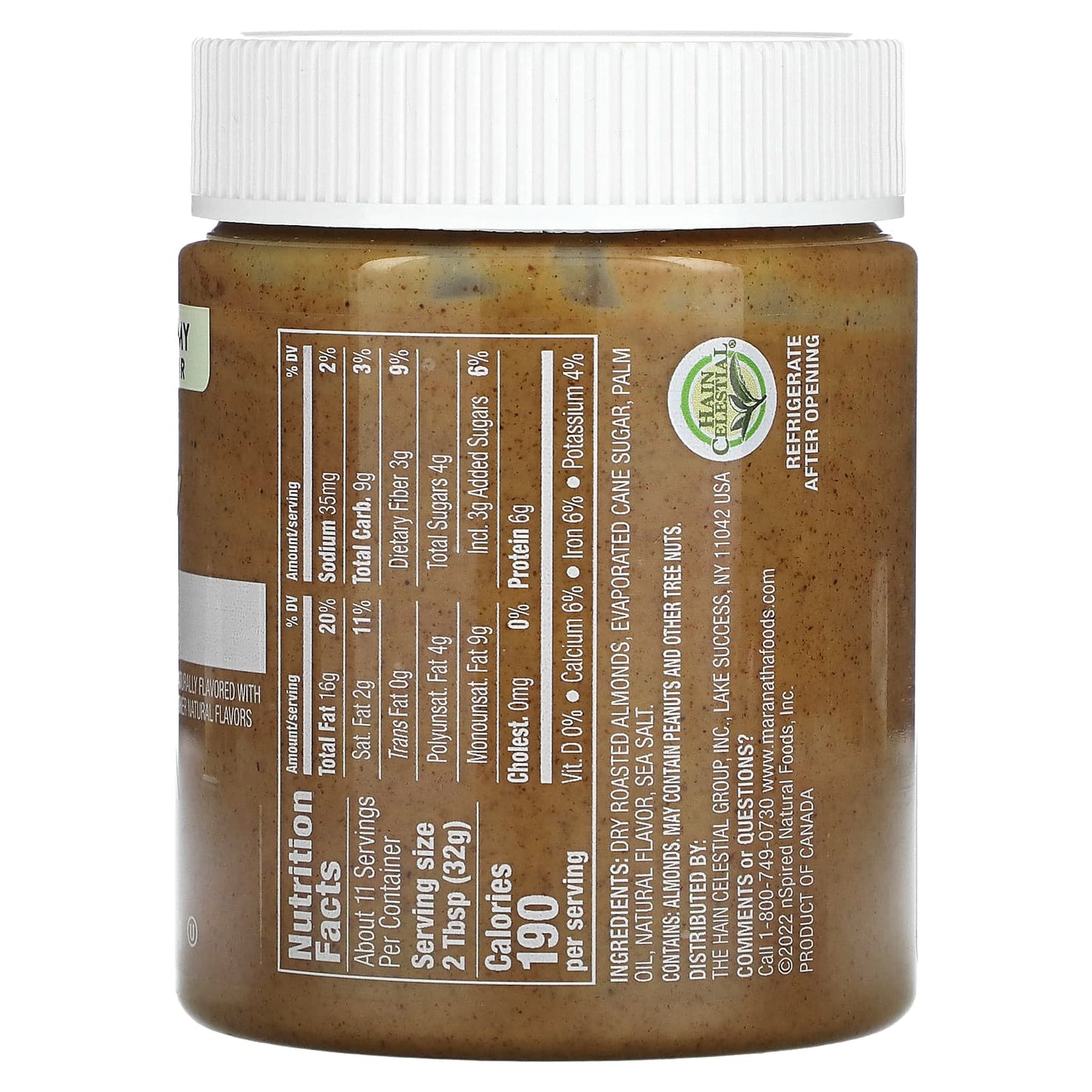 MaraNatha, Organic Caramel Almond Butter, Creamy, 12 oz (340 g)