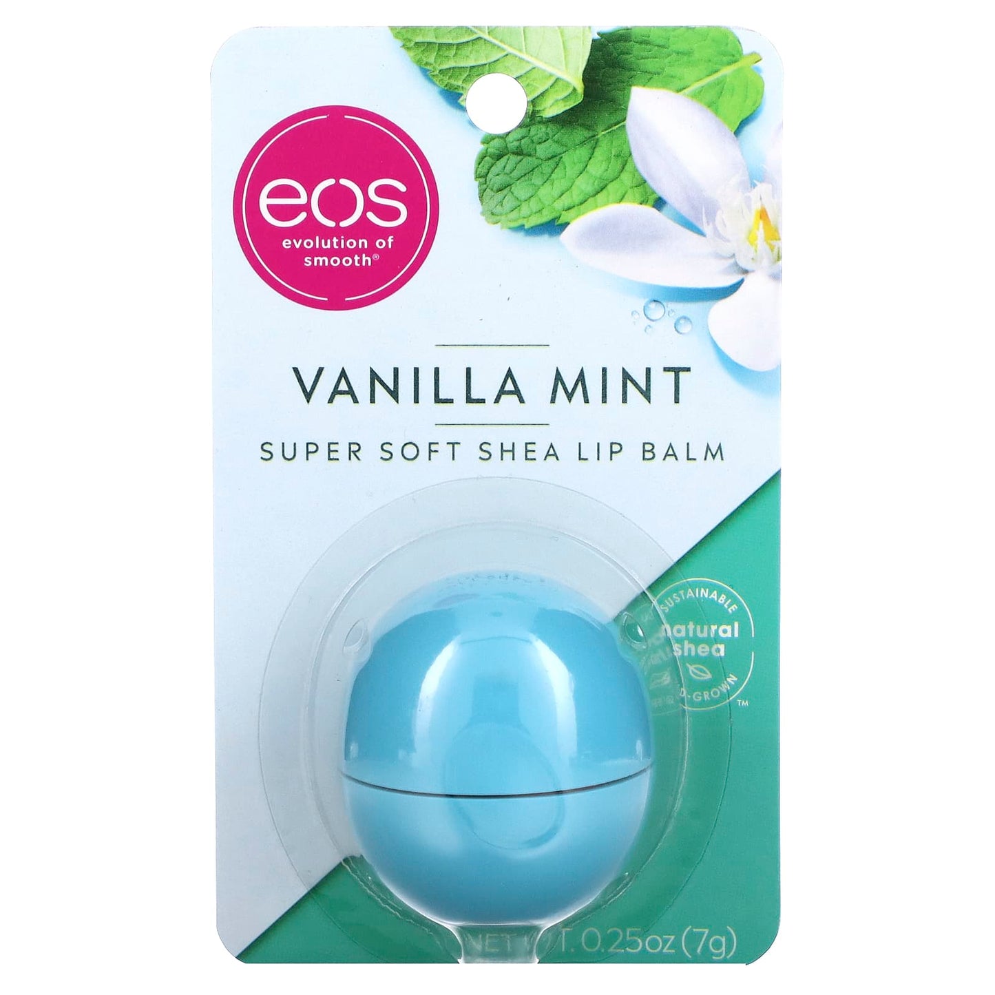 EOS, Super Soft Shea Lip Balm, Vanilla Mint, 0.25 oz (7 g)