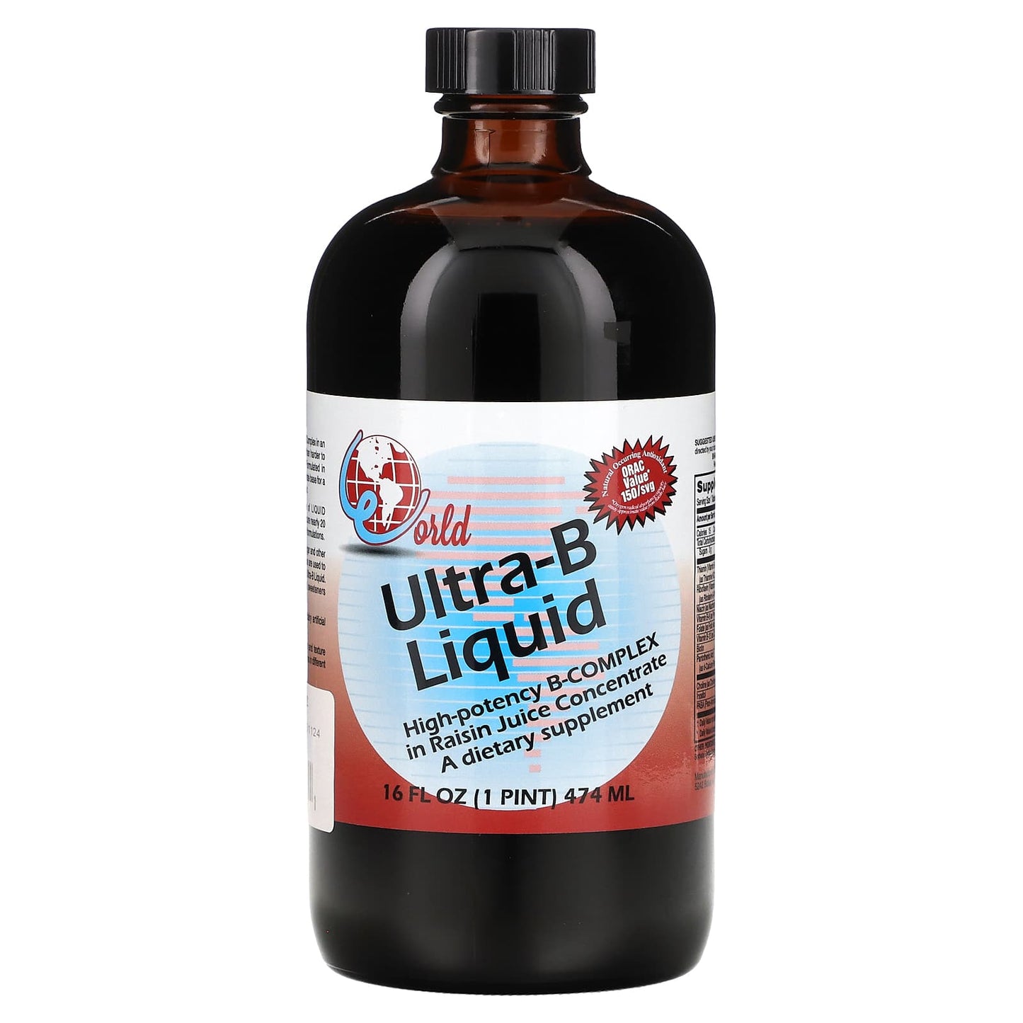 World Organic-Ultra-B Liquid-16 fl oz (474 ml)