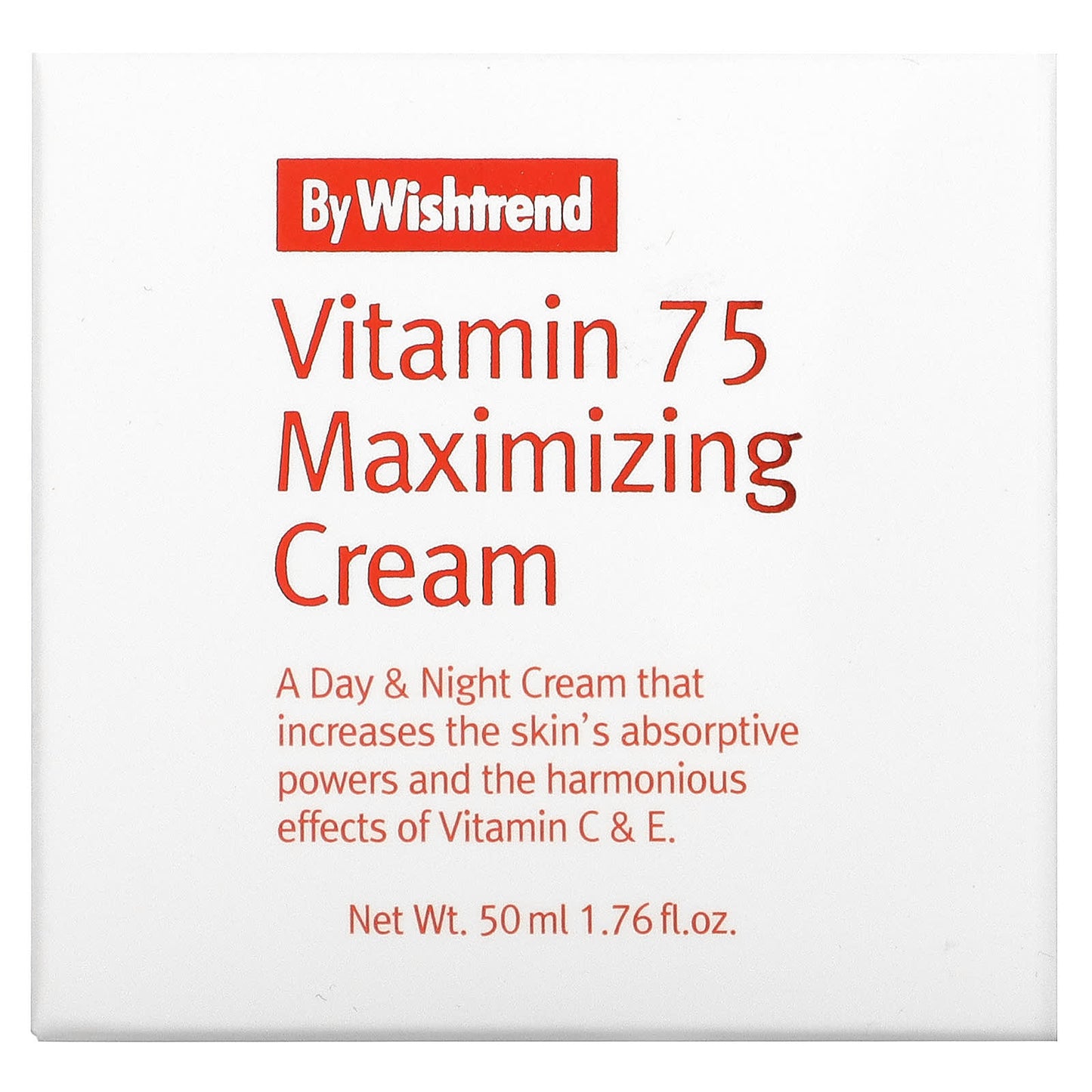 By Wishtrend, Vitamin 75 Maximizing Cream, 1.76 fl oz (50  ml)