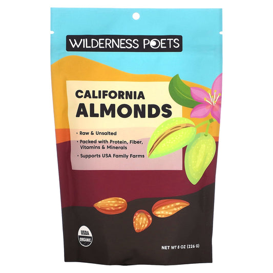 Wilderness Poets-Organic California Almonds-8 oz (226 g)