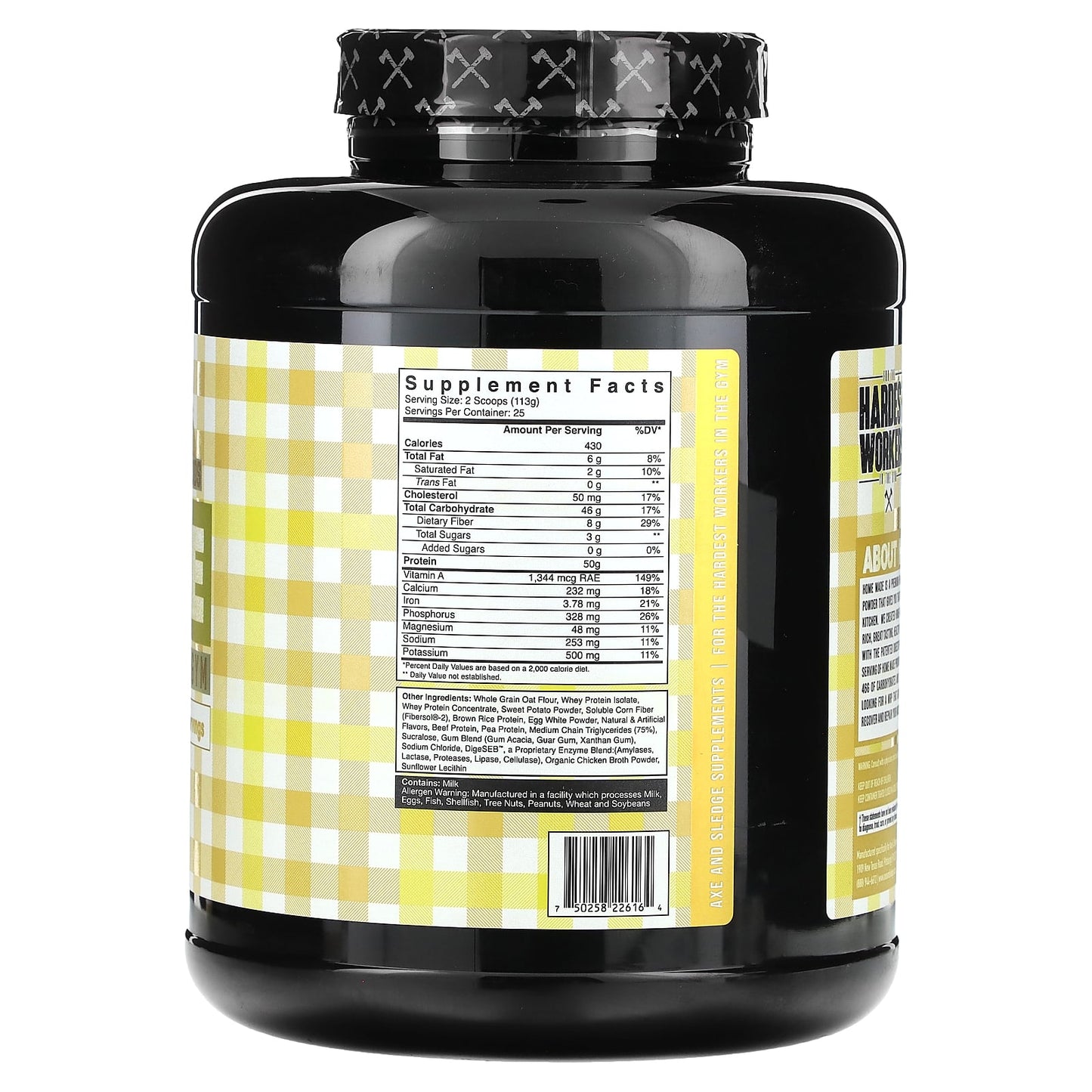 Axe & Sledge Supplements, Home Made, Meal Replacement, Lemon Cream Pie , 6.45 lbs (2,925 g)