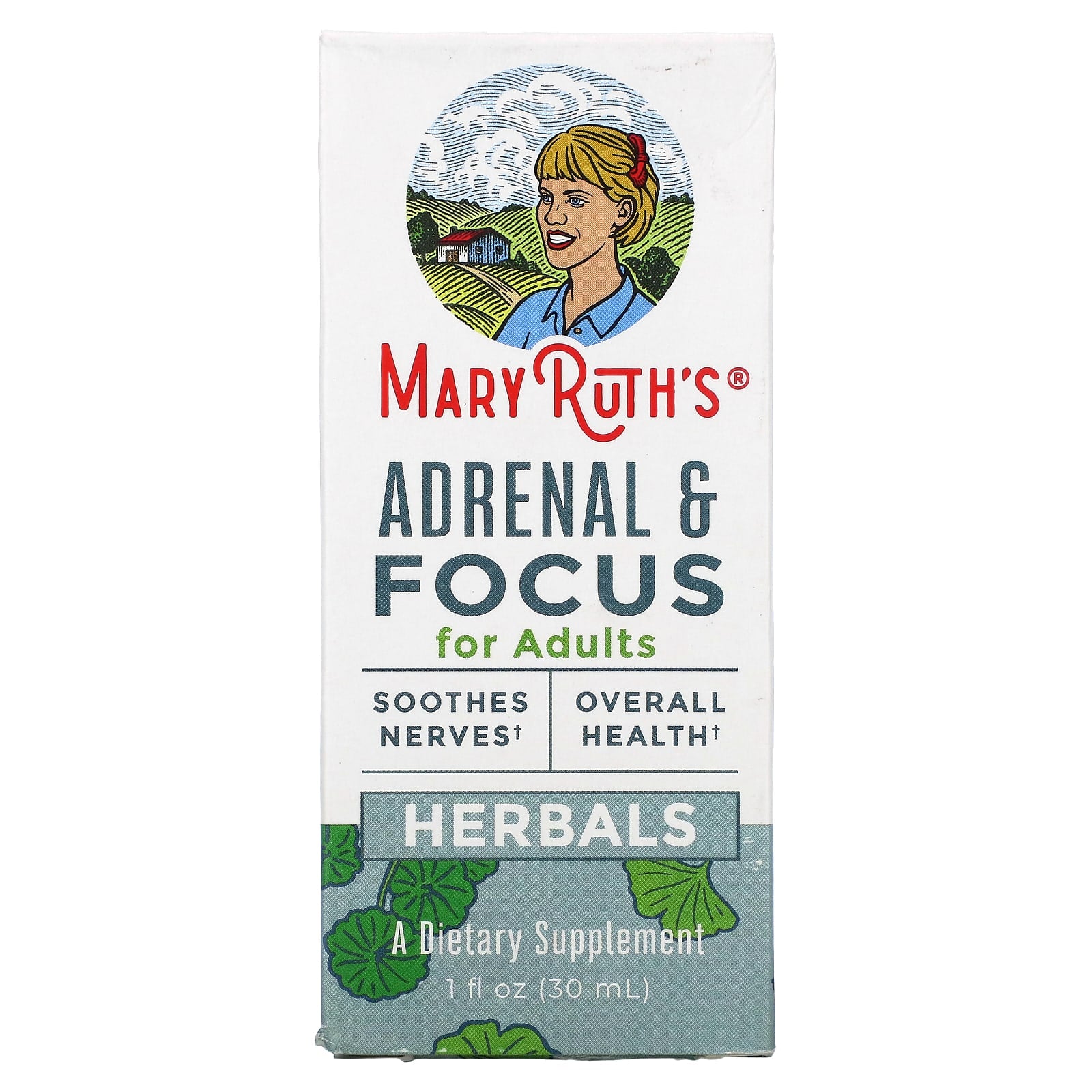 MaryRuth's-Herbals-Adrenal & Focus For Adults-1 fl oz (30 ml)