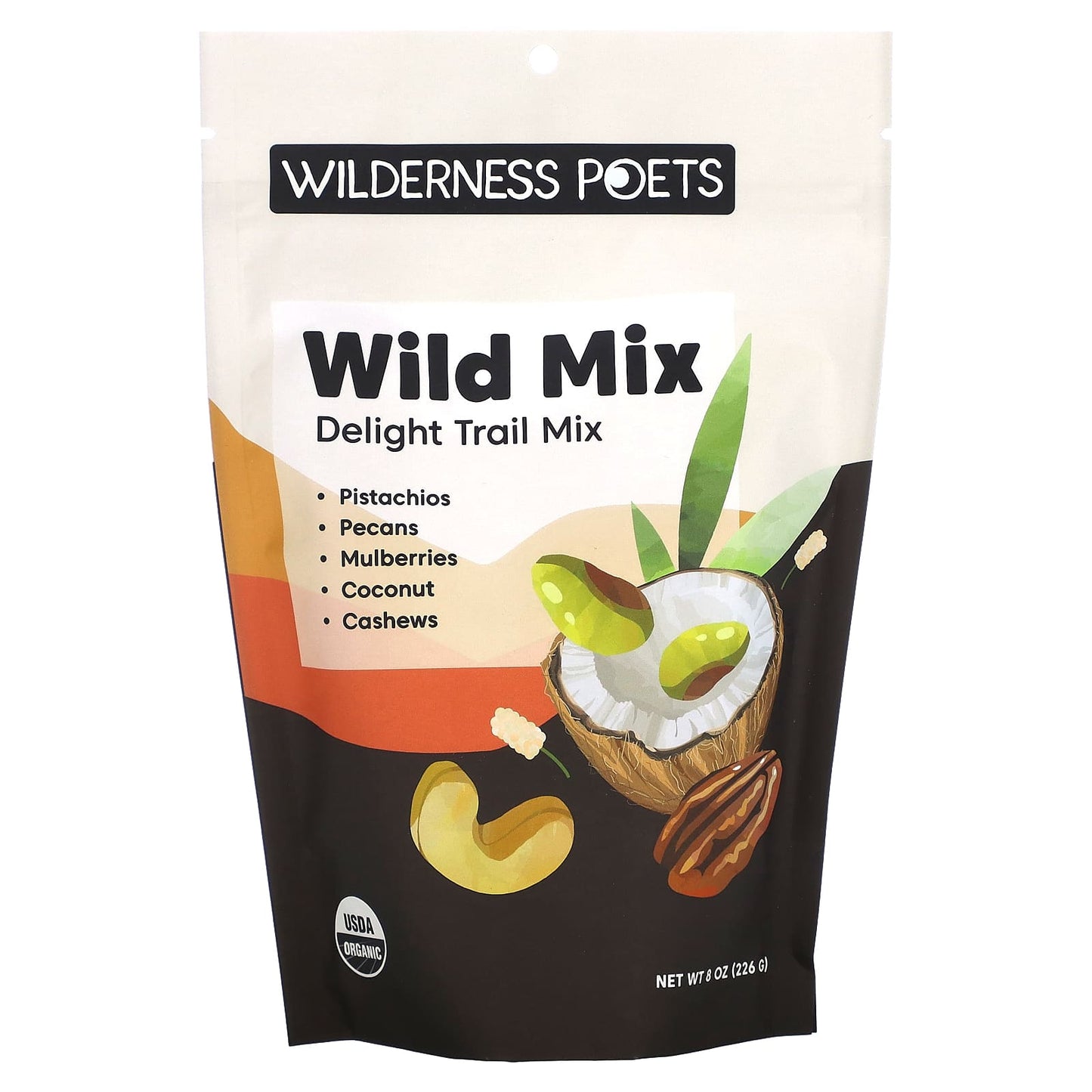 Wilderness Poets-Organic Wild Mix-Delight Trail Mix-8 oz (226 g)