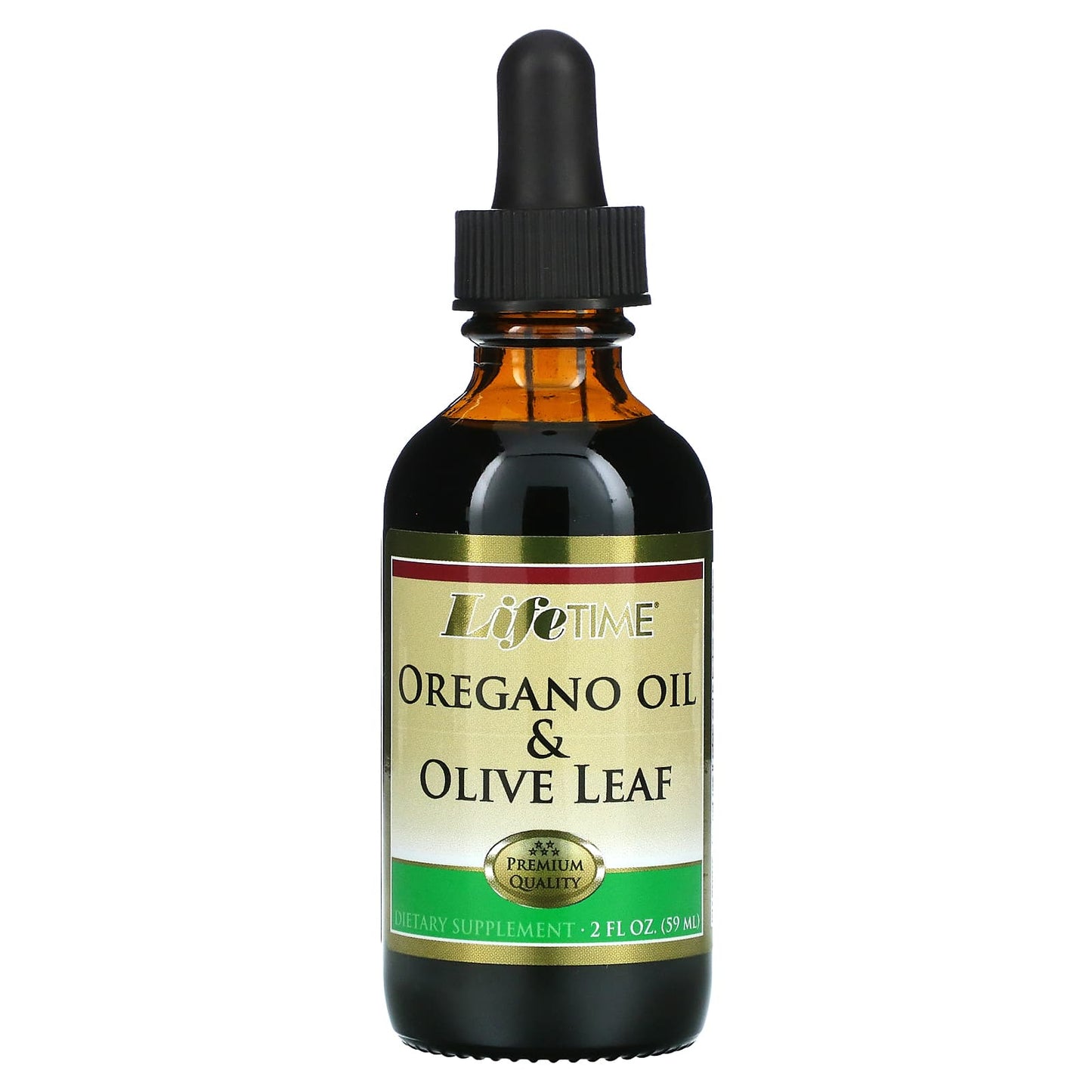 LifeTime Vitamins-Oregano Oil & Olive Leaf-2 fl oz (59 ml)