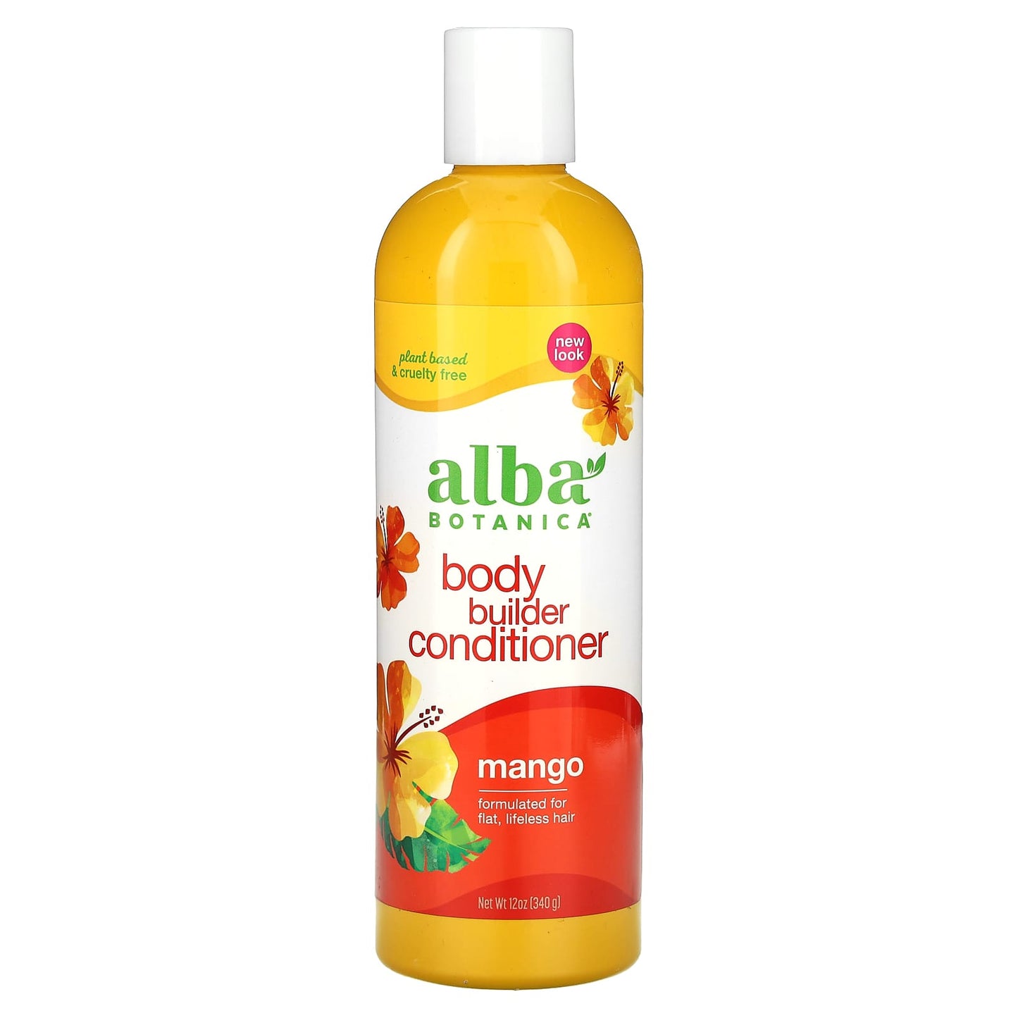 Alba Botanica-Body Builder Conditioner-Mango-12 oz (340 g)