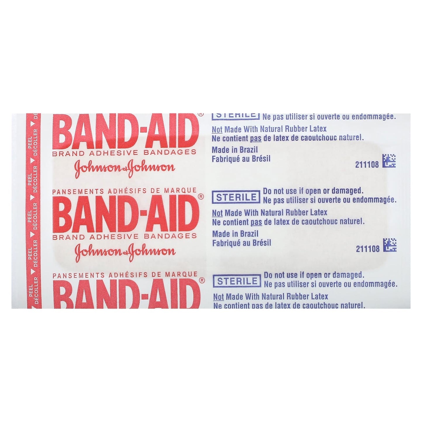 Band Aid, Adhesive Bandages, Water Block Tough Strips, 10 Bandages