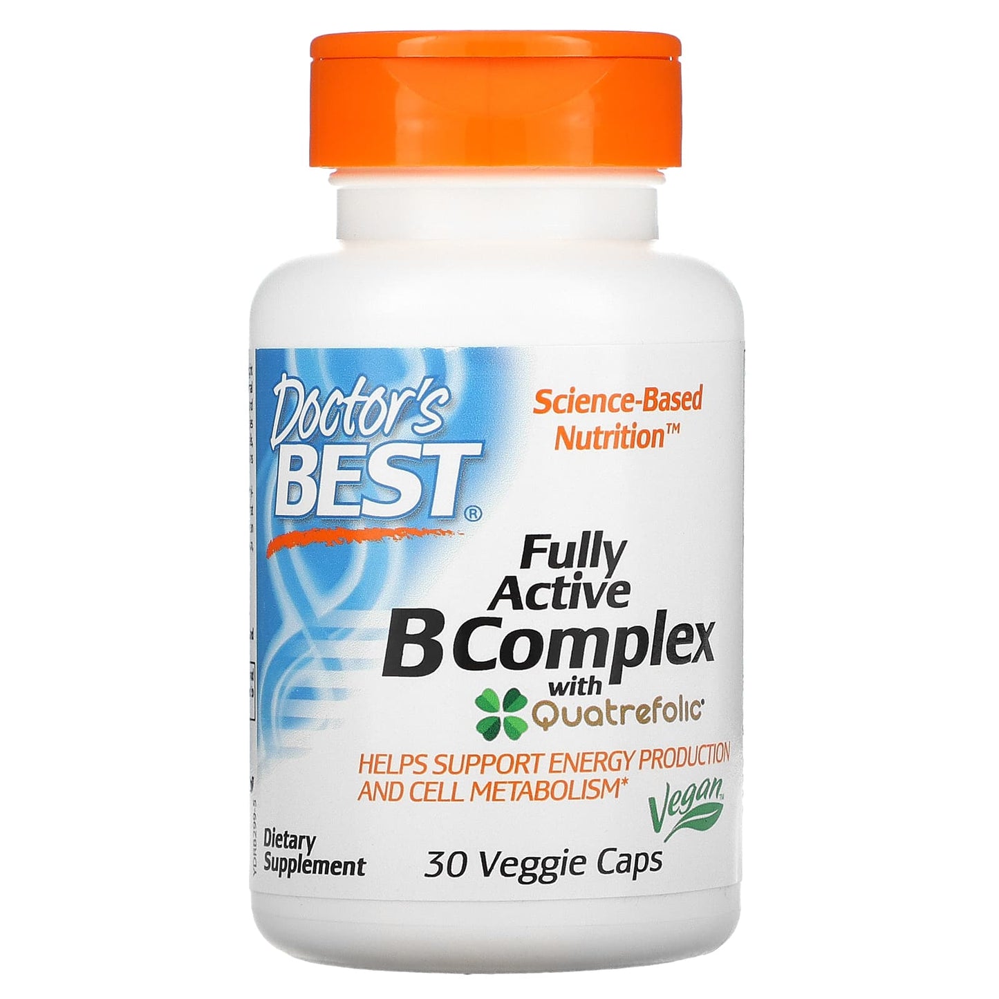 Doctor's Best-Fully Active B Complex with Quatrefolic-30 Veggie Caps