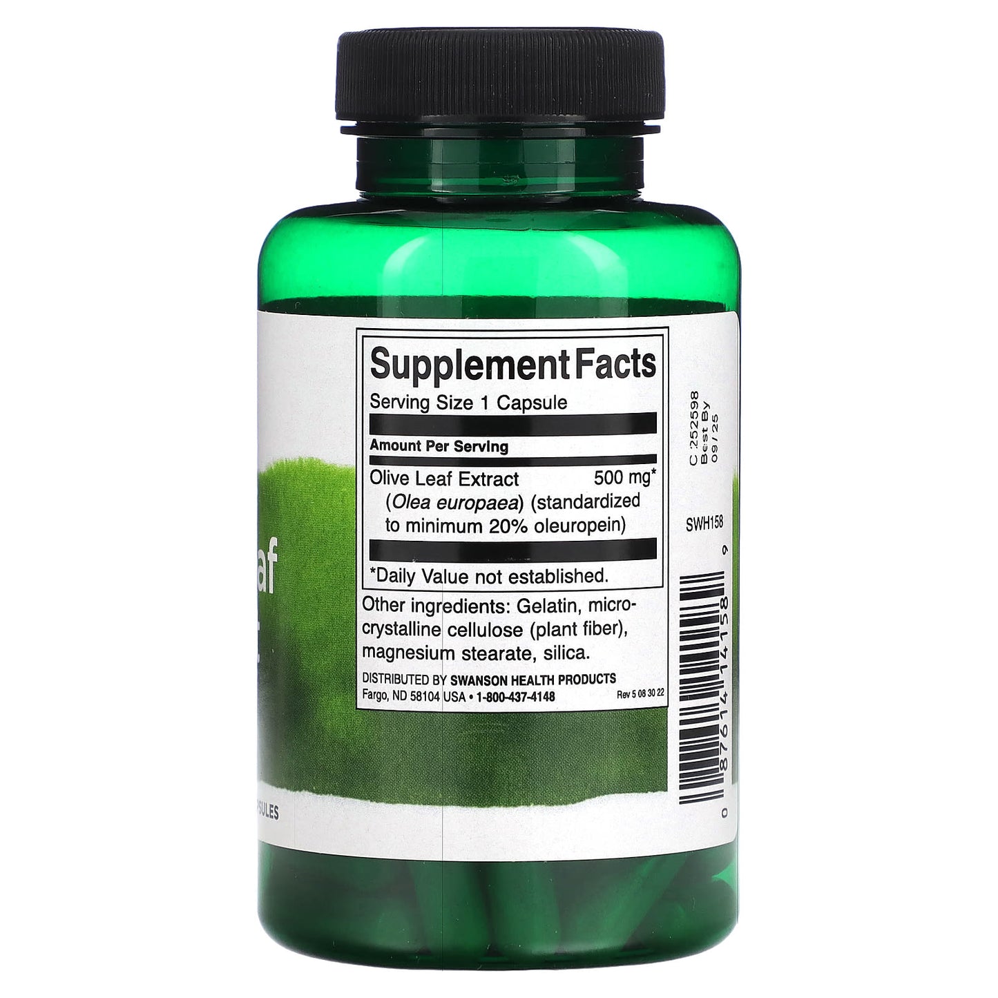 Swanson, Olive Leaf Extract , 500 mg , 60 Capsules