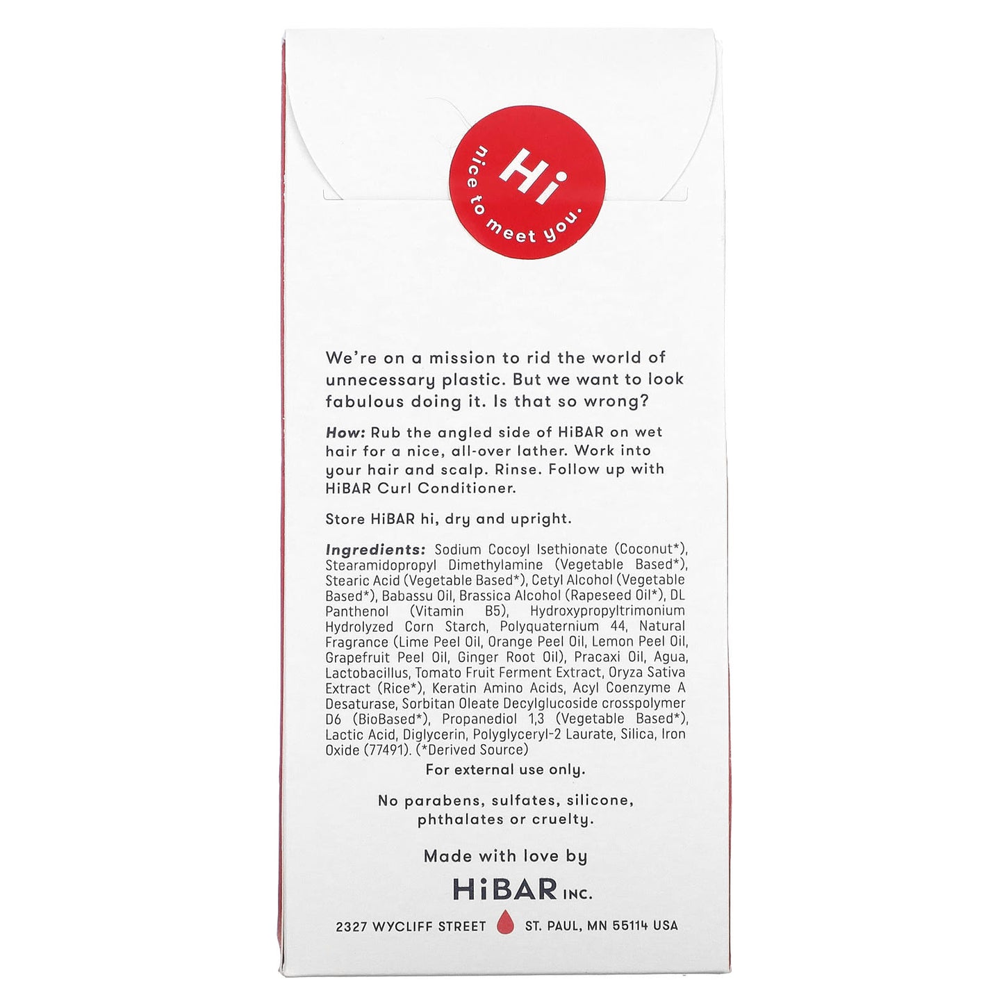 HiBAR, Solid Shampoo, Curl, 1 Bar, 3.2 oz (90 g)