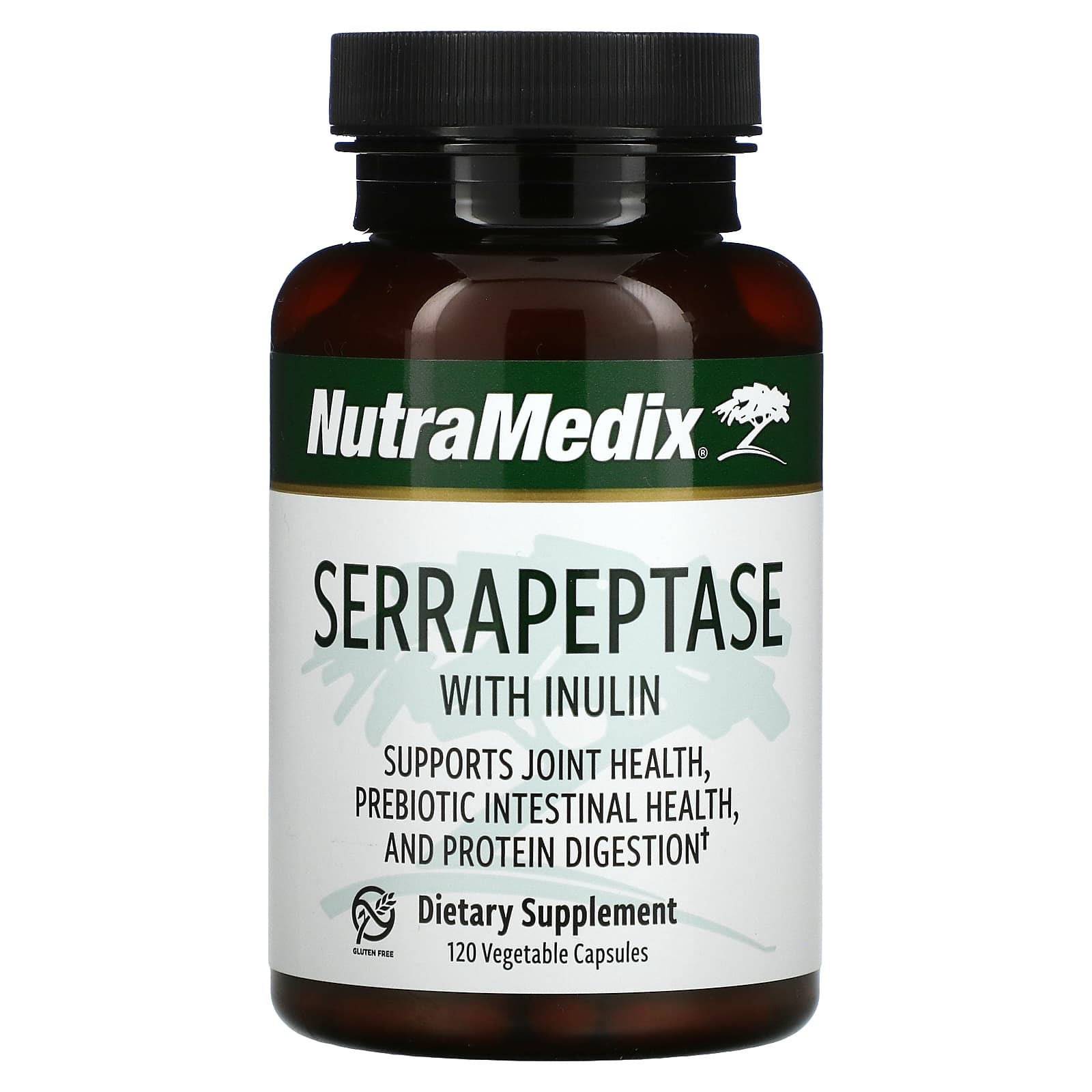 NutraMedix-Serrapeptase with Inulin-120 Vegetable Capsules