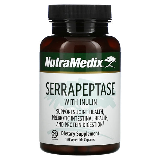 NutraMedix-Serrapeptase with Inulin-120 Vegetable Capsules