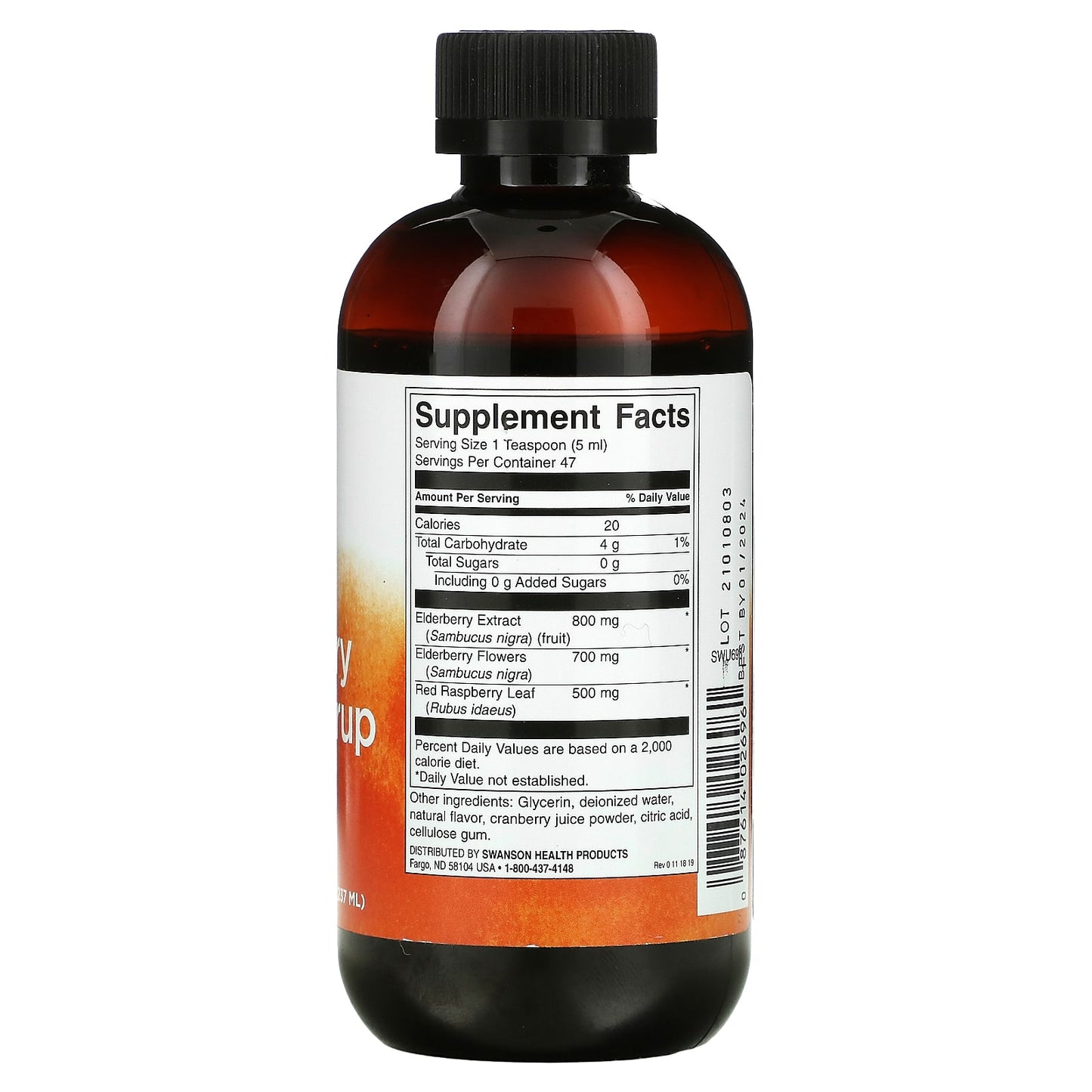 Swanson, Elderberry Extract Syrup, 8 fl oz (237 ml)