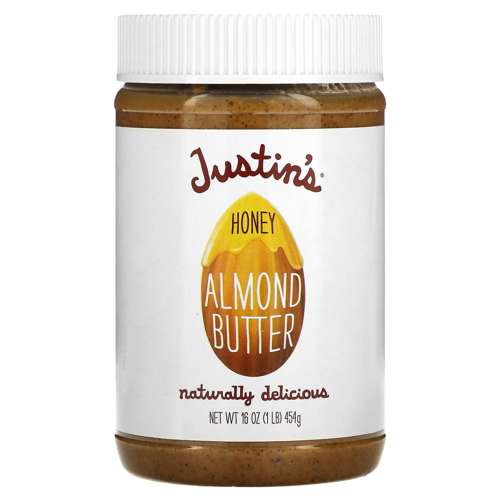 Justin's Nut Butter-Honey Almond Butter-16 oz (454 g)