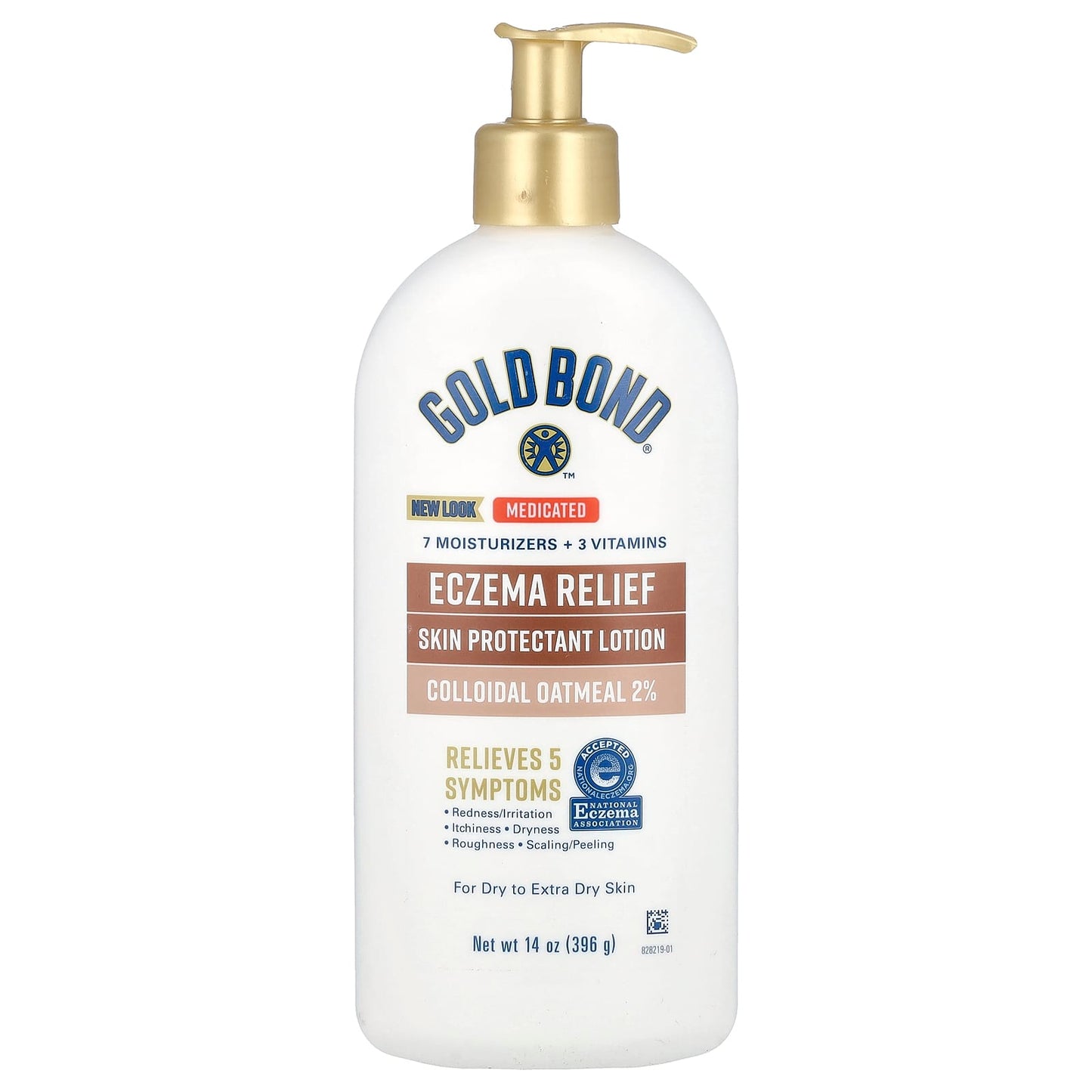 Gold Bond-Medicated-Eczema Relief Skin Protectant Lotion-14 oz (396 g)