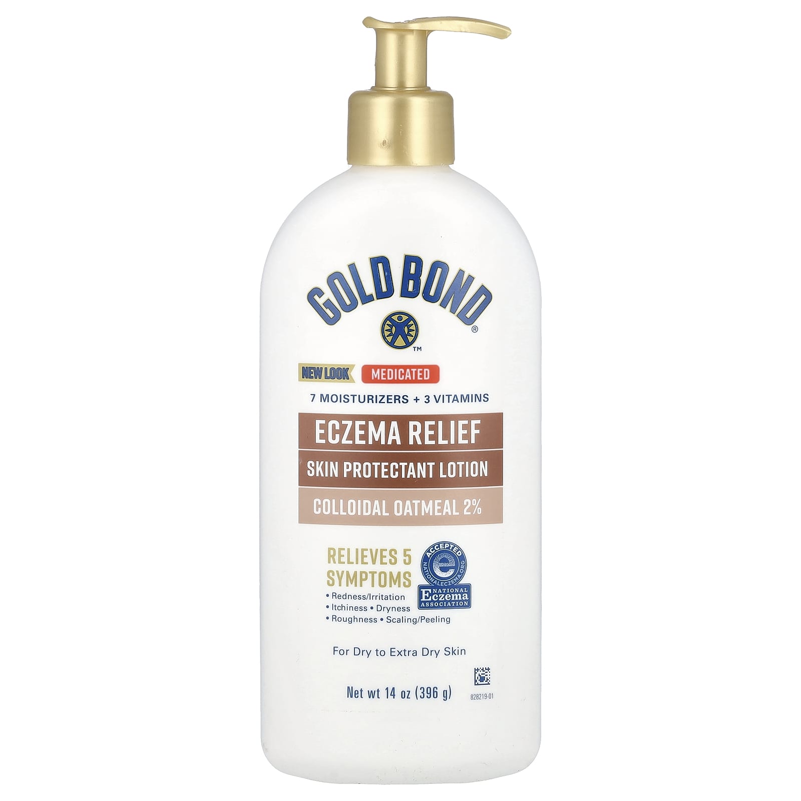 Gold Bond-Medicated-Eczema Relief Skin Protectant Lotion-14 oz (396 g)