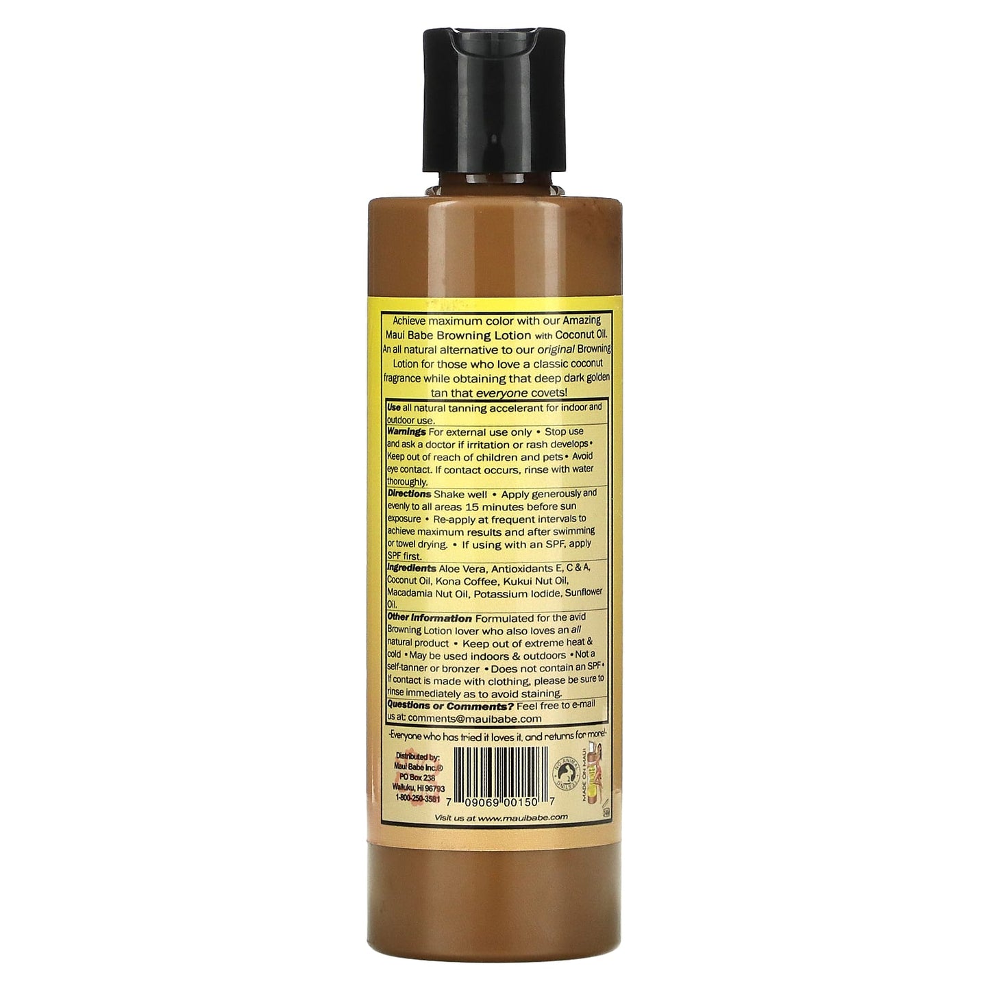 Maui Babe, Amazing Browning Lotion with Coconut Oil, 8 fl oz (236 ml)