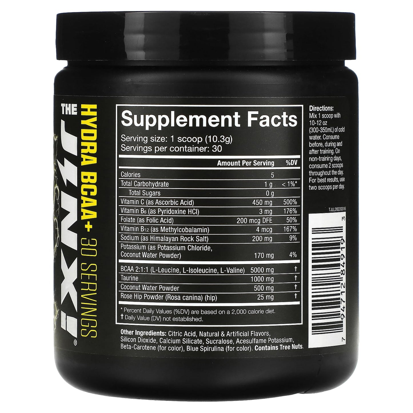 JNX Sports, The Jinx, Hydra BCAA+, Lemon Lime, 10.8 oz (309 g)