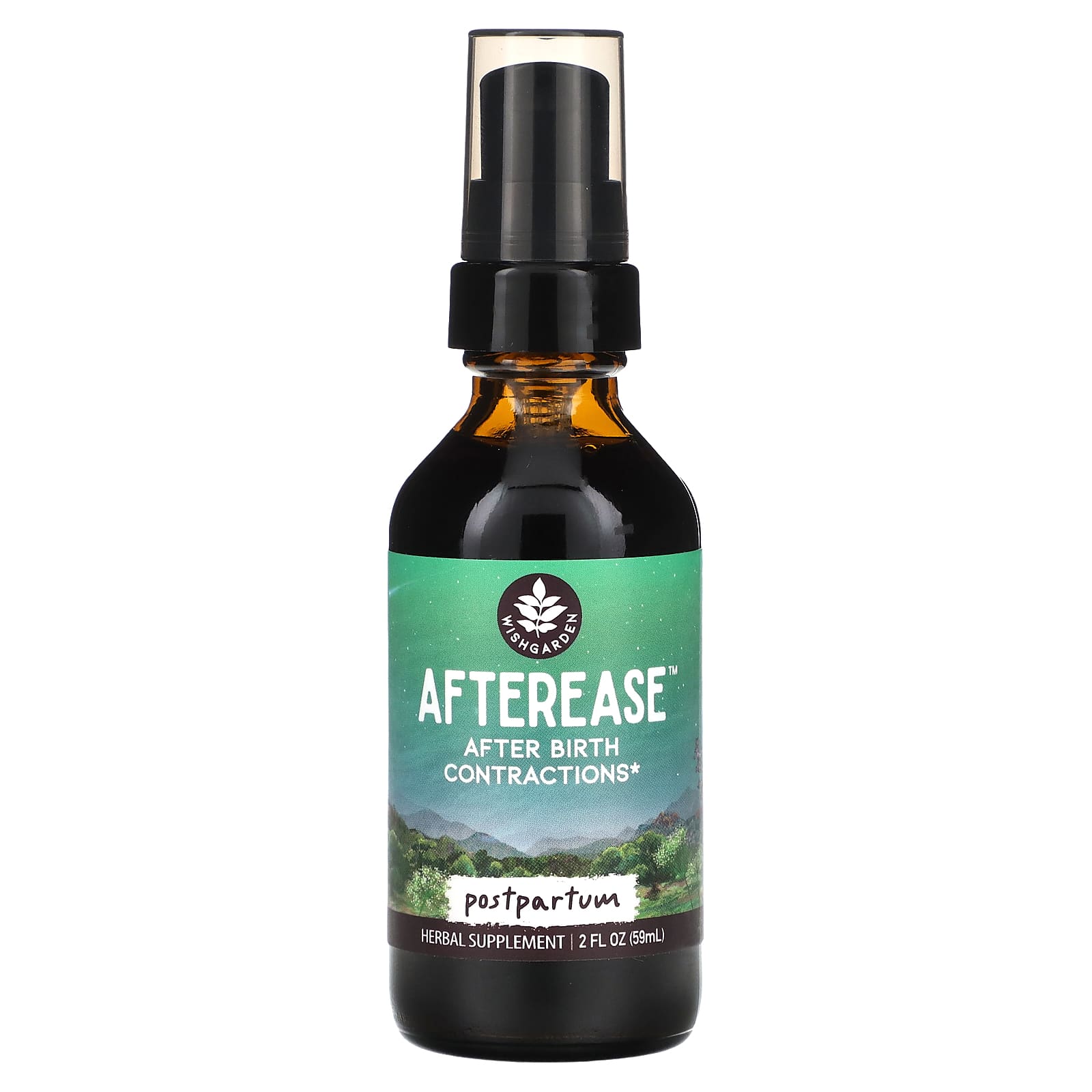 WishGarden Herbs-Afterease-After Birth Contractions-2 fl oz (59 ml)