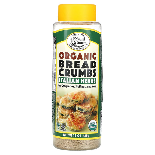 Edward & Sons-Organic Breadcrumbs-Italian Herbs-15 oz (425 g)