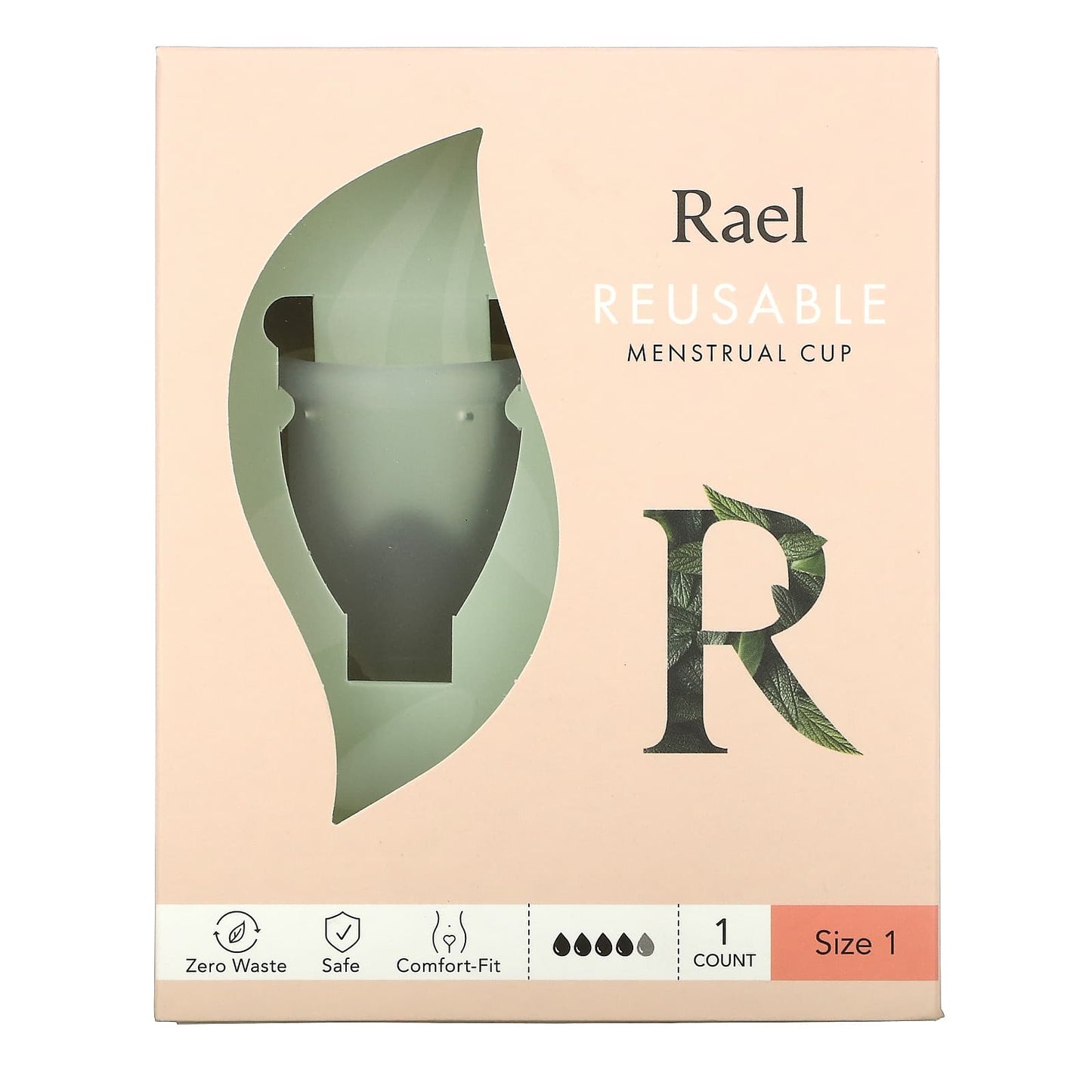 Rael-Reusable Menstrual Cup-Size 1-1 Count