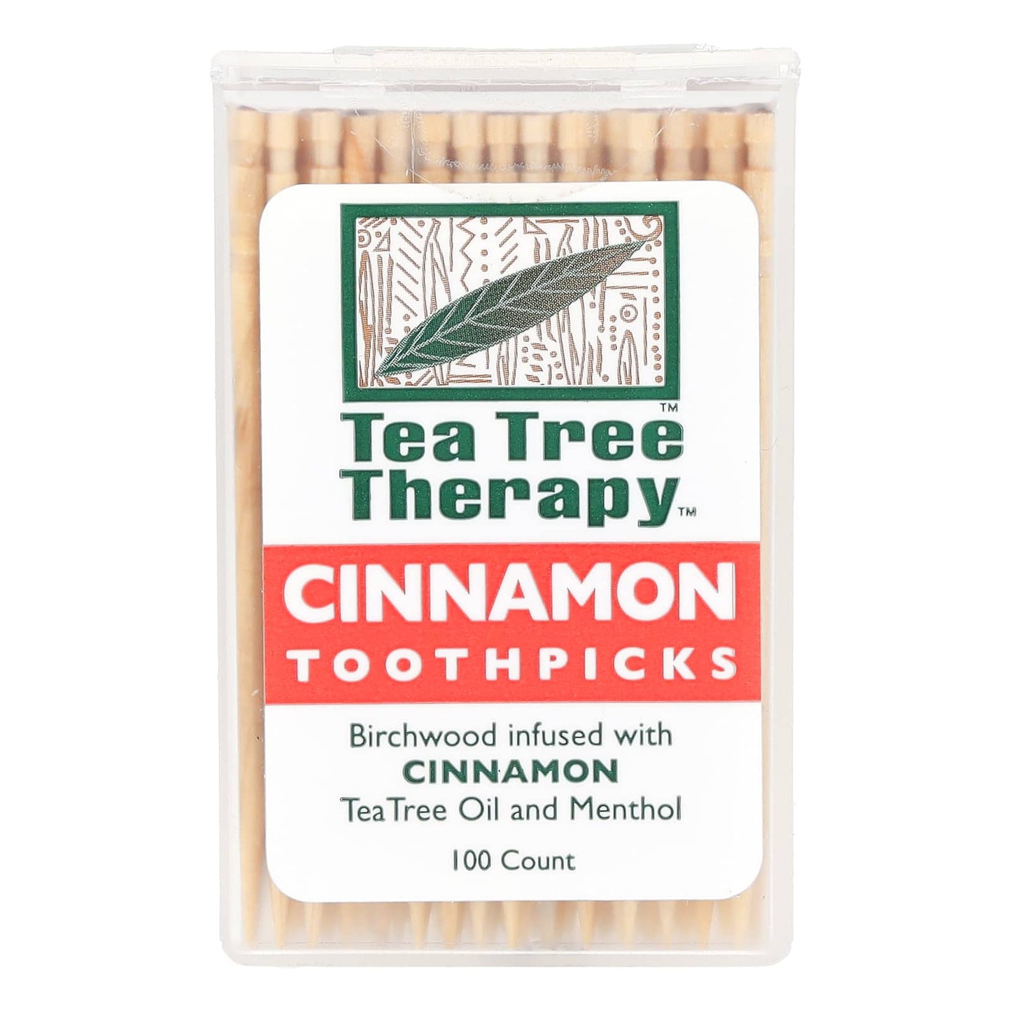 Tea Tree Therapy-Toothpicks-Cinnamon -100 Count