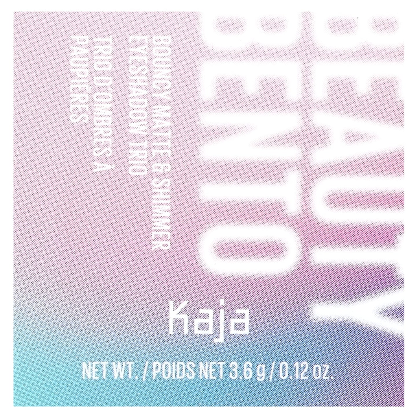 Kaja, Beauty Bento, Bouncy Matte & Shimmer Eyeshadow Trio, 08 Chocolate Dahlia, 0.12 oz ( 3.6 g)