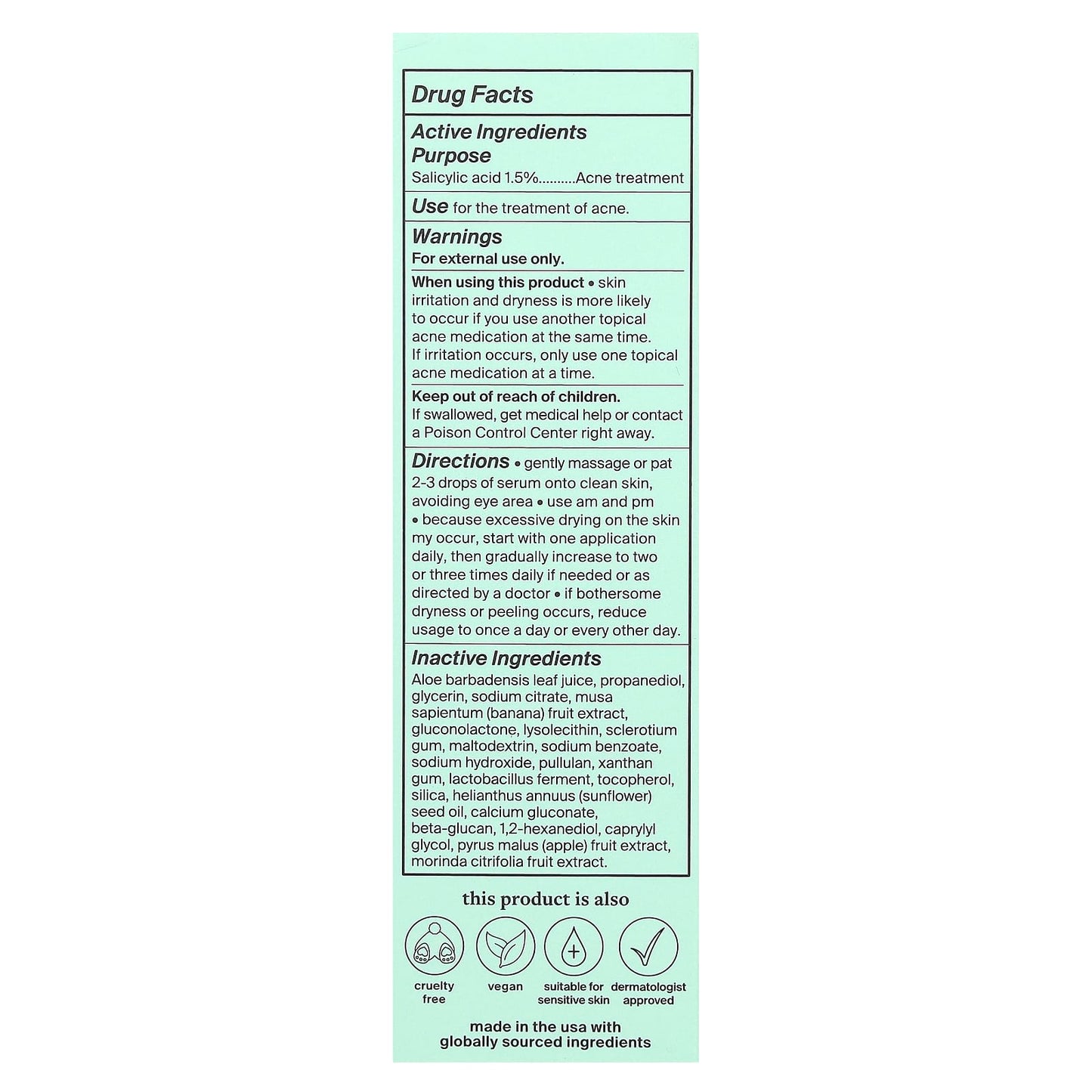 Cocokind, Postbiotic Acne Serum, 1 fl oz (30 ml)