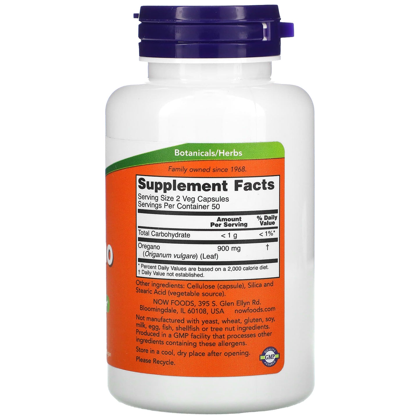 NOW Foods, Oregano, 450 mg, 100 Veg Capsules