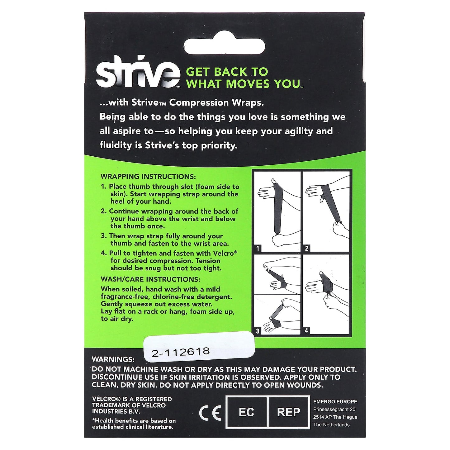 Strive, Right Thumb Compression Wrap , 1 Count