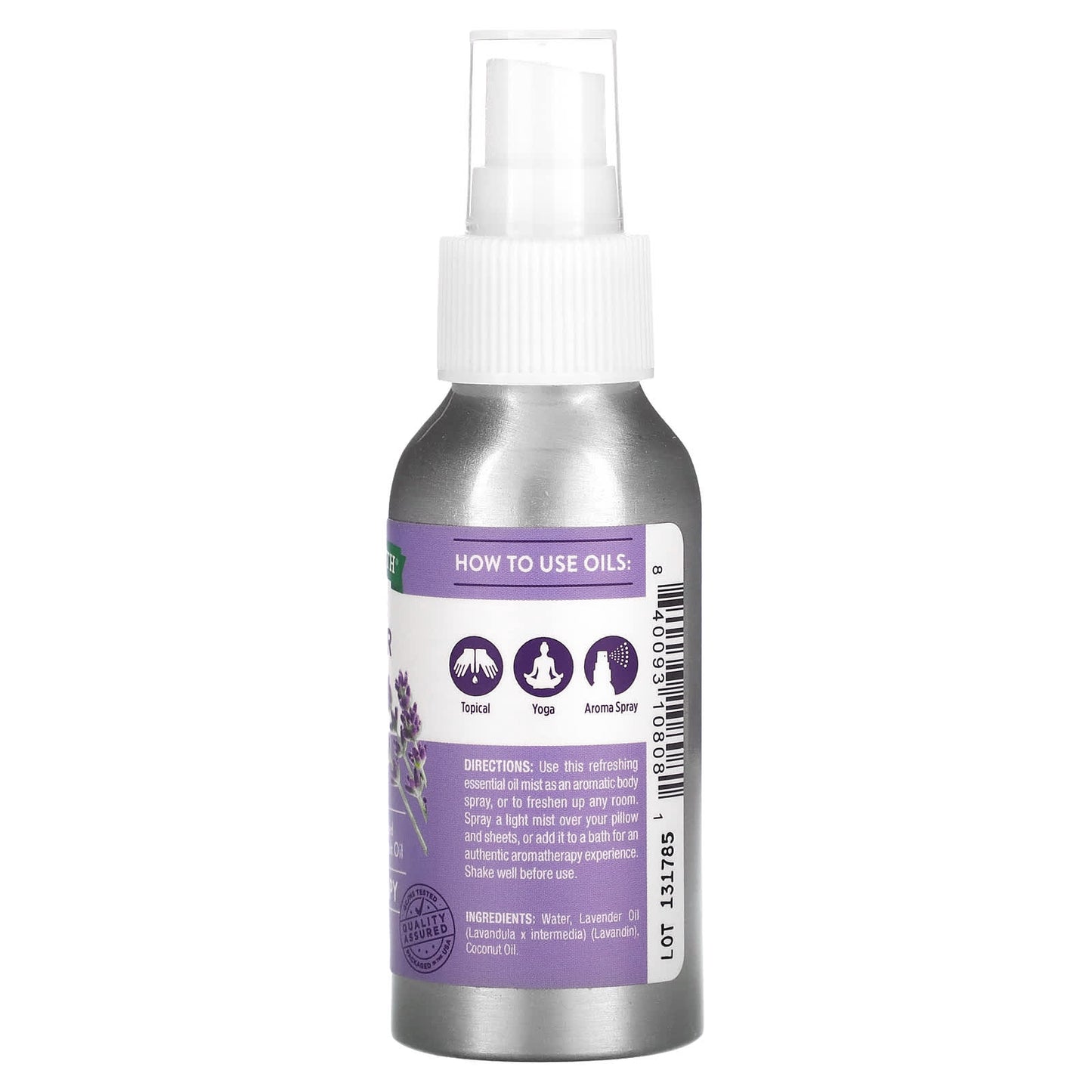 Nature's Truth, Essential Oil Topical Mist, Rejuvenating Lavender, 2.4 fl oz (71 ml)