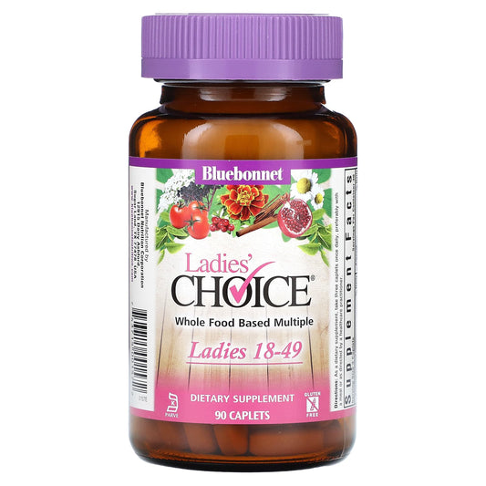 Bluebonnet Nutrition-Ladies' Choice-Whole Food Based Multiple-Ladies 18-49-90 Caplets