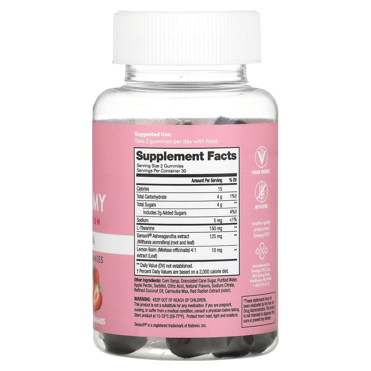 Flat Tummy, Ashwagandha, Strawberry, 60 Gummies