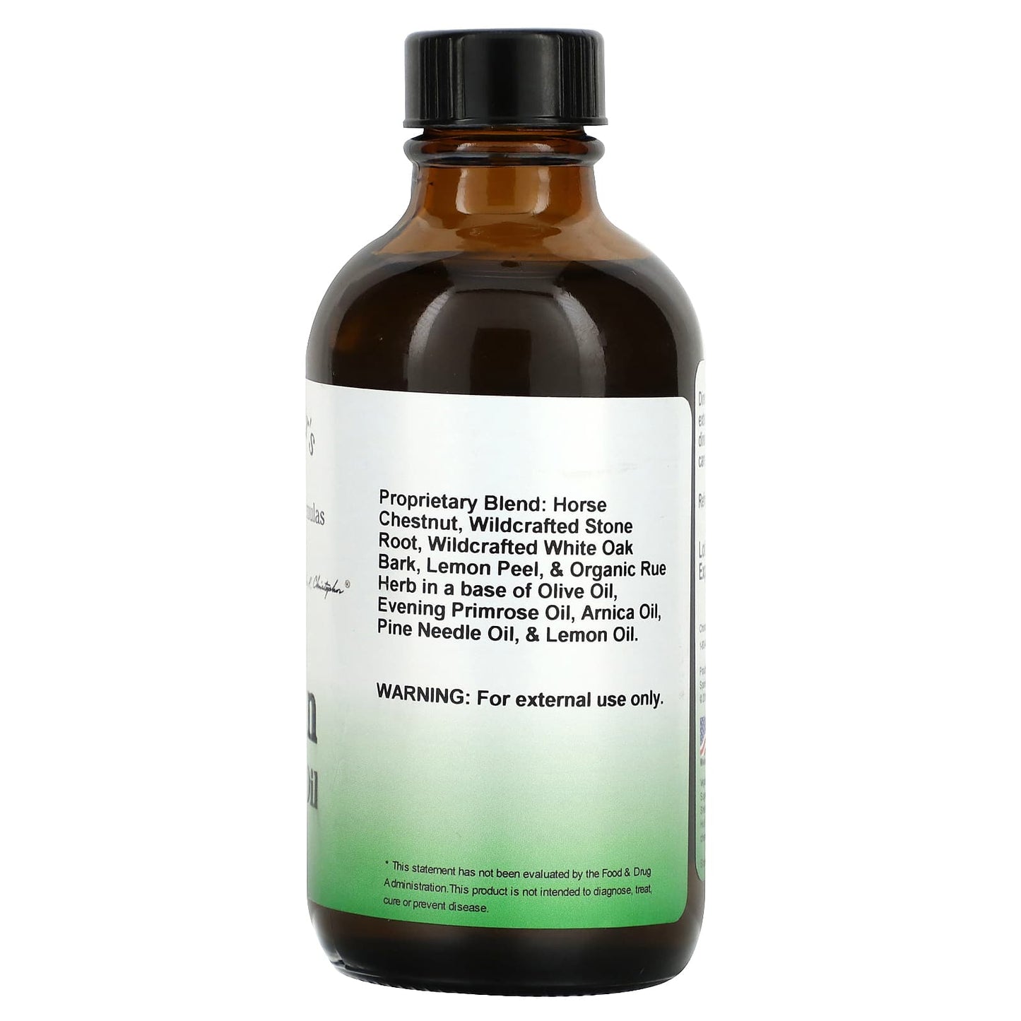 Christopher's Original Formulas, V-Vein Massage Oil, 4 fl oz (118 ml)