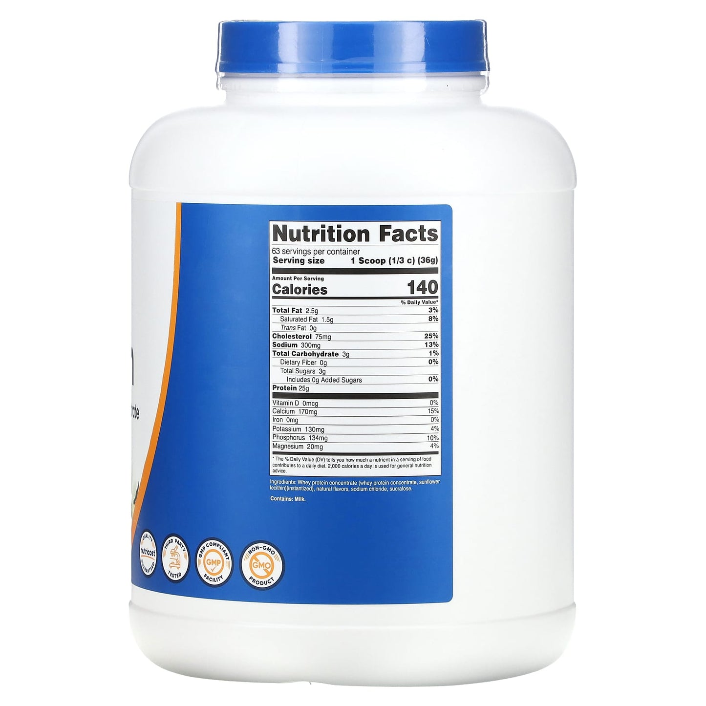 Nutricost, Whey Protein Concentrate, Vanilla, 5 lb (2,268 g)