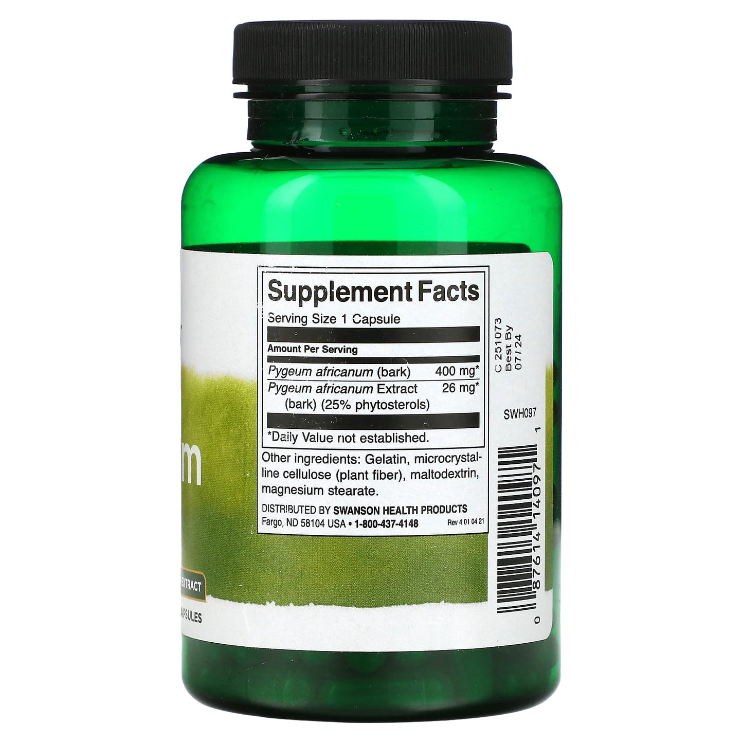 Swanson, Pygeum, 120 Capsules