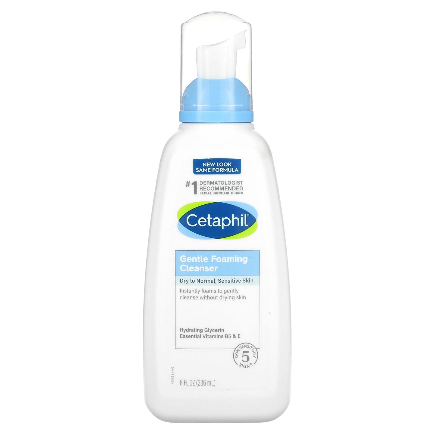 Cetaphil-Gentle Foaming Cleanser-Dry to Normal-Sensitive Skin-Fragrance Free-8 fl oz (236 ml)