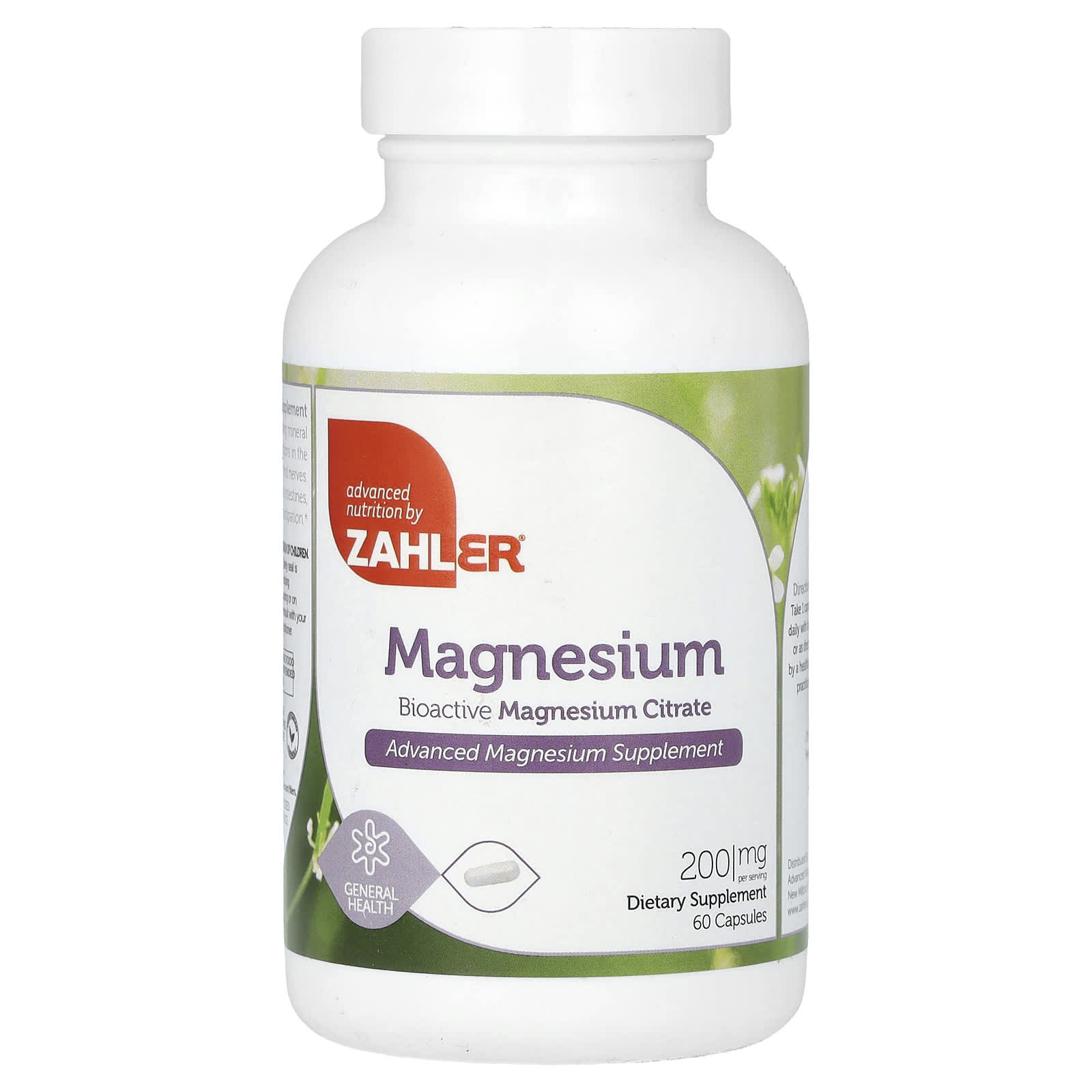 Zahler-Magnesium-200 mg-60 Capsules