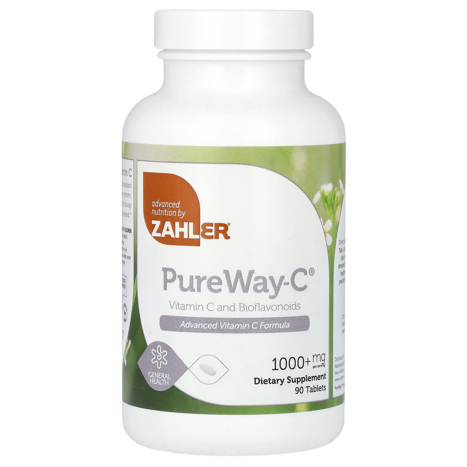 Zahler-Pure Way-C-Vitamin C and Bioflavonoids-1,000 mg-90 Tablets