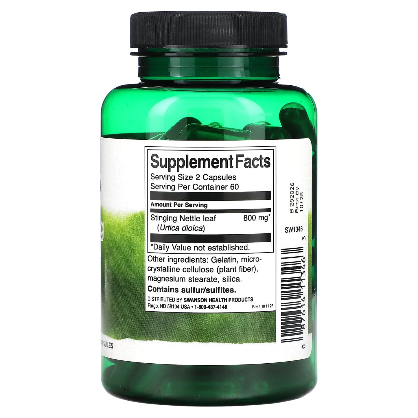 Swanson, Stinging Nettle Leaf, 400 mg , 120 Capsules